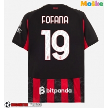 Moške Nogometnih dresov AC Milan Youssouf Fofana #19 Domači 2025-26 Kratki rokavi